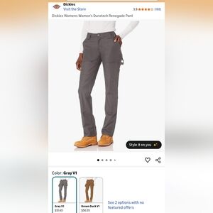 Women's Gray Dickies Duratech Renegade Cargo Pants